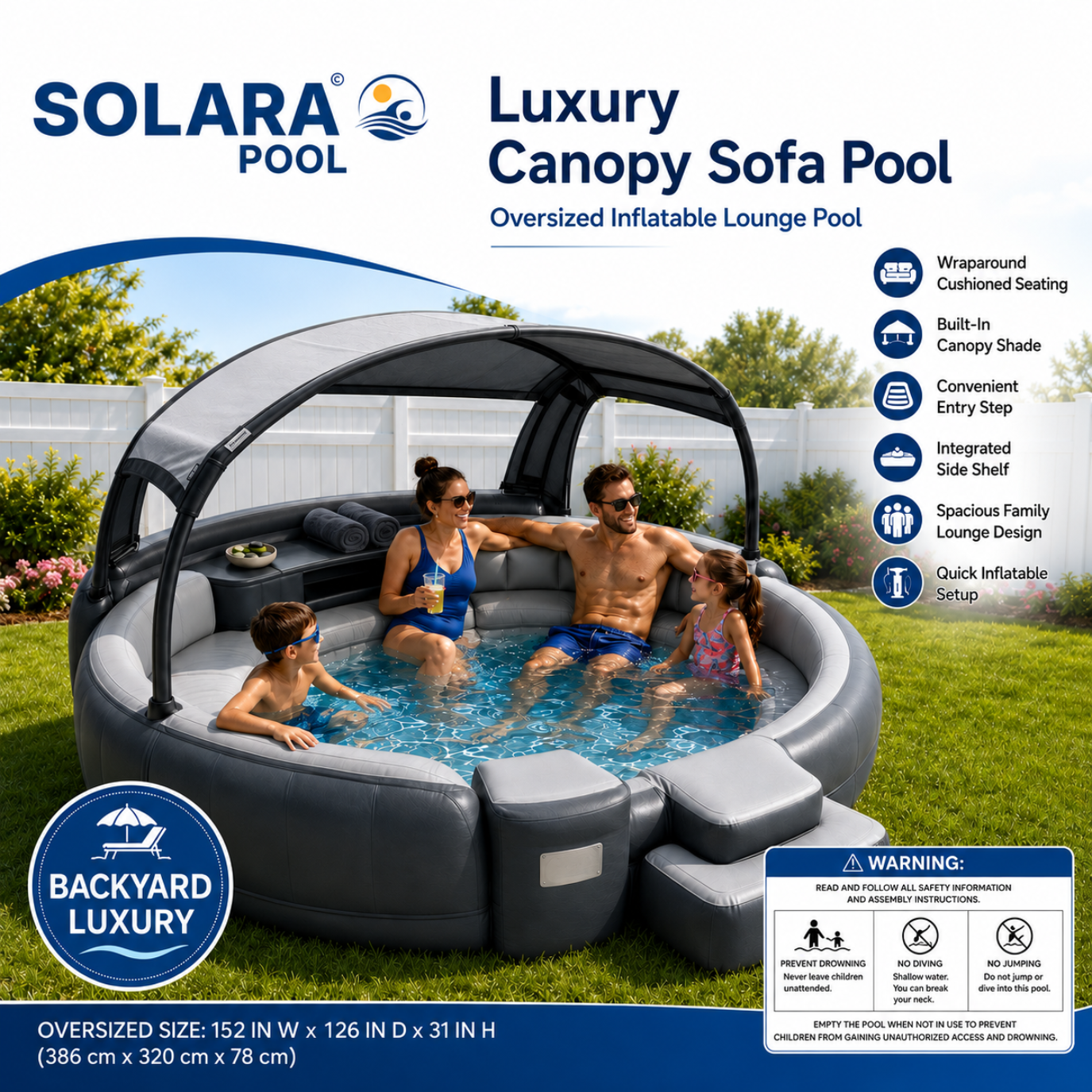 Solara Pool Luxury Canopy Lounge Pool