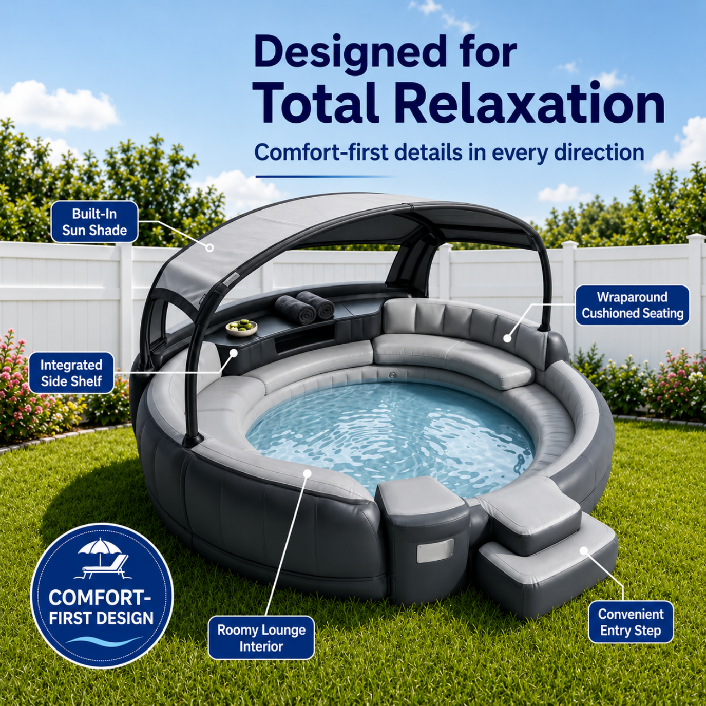 Solara Pool Luxury Canopy Lounge Pool