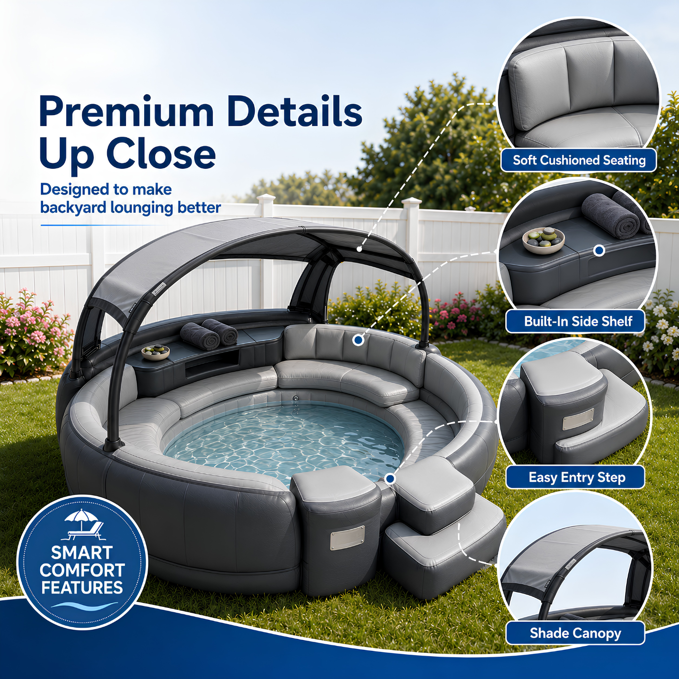 Solara Pool Luxury Canopy Lounge Pool