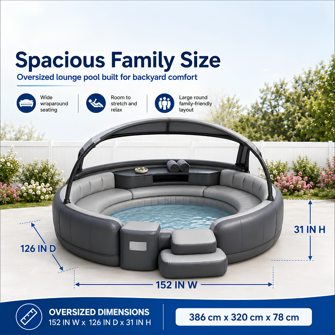 Solara Pool Luxury Canopy Lounge Pool